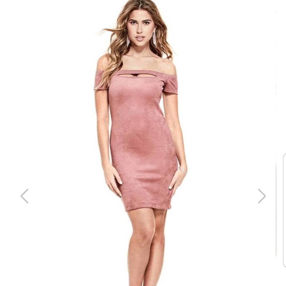 Guess Marlene faux suede dress